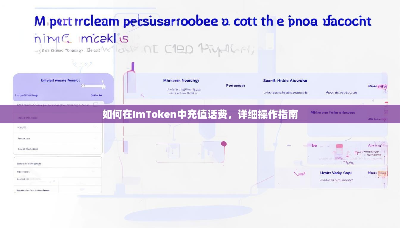 如何在ImToken中充值话费，详细操作指南