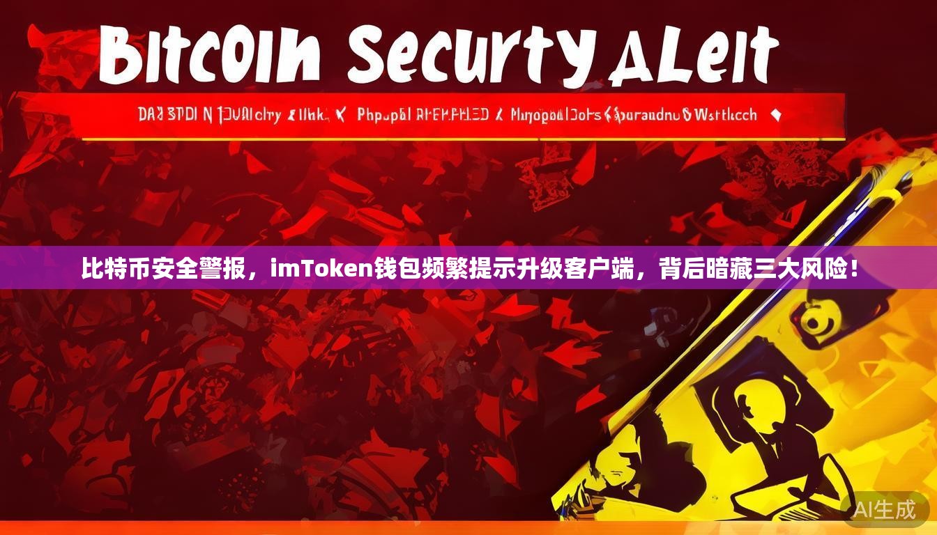 比特币安全警报，imToken钱包频繁提示升级客户端，背后暗藏三大风险！