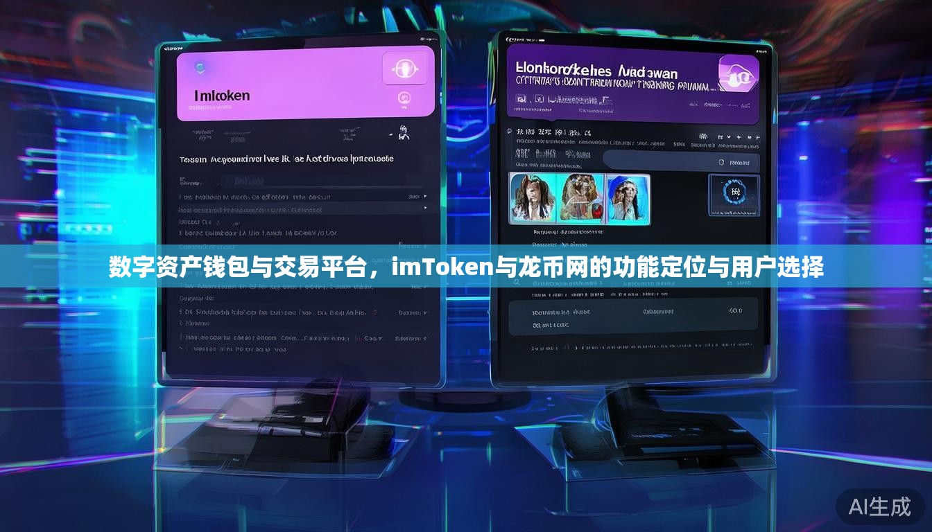 数字资产钱包与交易平台，imToken与龙币网的功能定位与用户选择