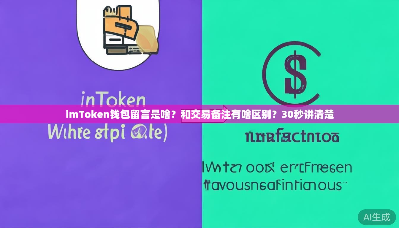imToken钱包留言是啥？和交易备注有啥区别？30秒讲清楚