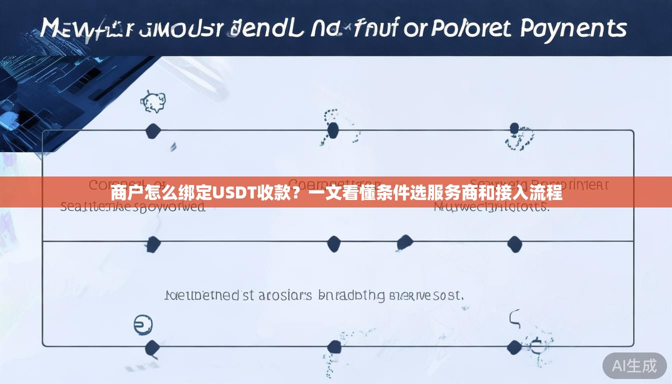 商户怎么绑定USDT收款？一文看懂条件选服务商和接入流程